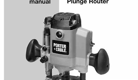 porter cable 59370 instructions