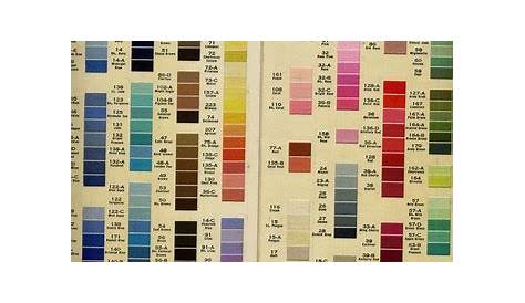 Old Coats & Clarks O.N.T. Thread Select a Color Chart | #287003472