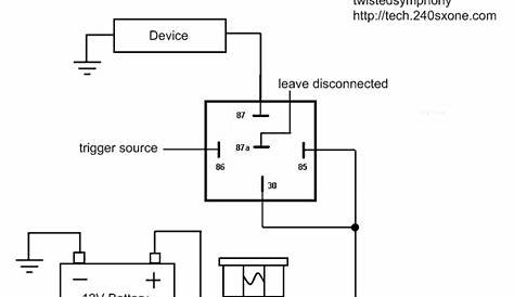 wiring diagram relay circuit