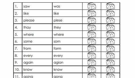 fun spelling worksheets
