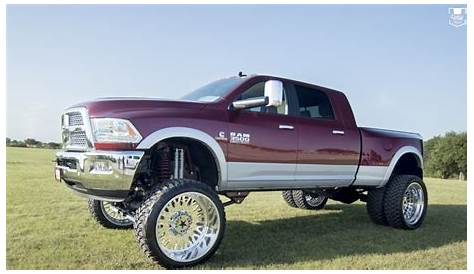 6 Speed 2017 3500 Dodge RAM Dually with a 10" BDS Lift Kit sitting on