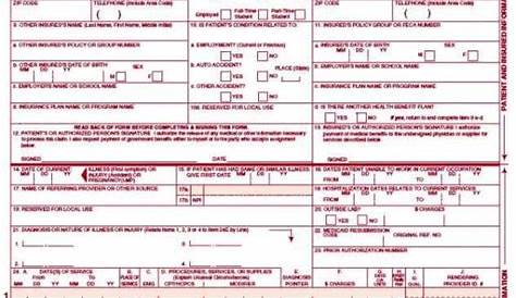 1500 Claim Form Template - SampleTemplatess - SampleTemplatess