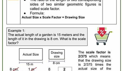 scale drawing word problems worksheets with answers
