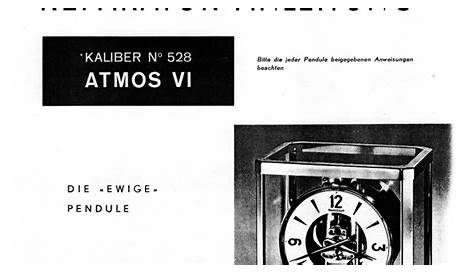 atmos clock repair manual pdf