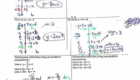 Parallel And Perpendicular Lines Worksheet Answer Key — db-excel.com