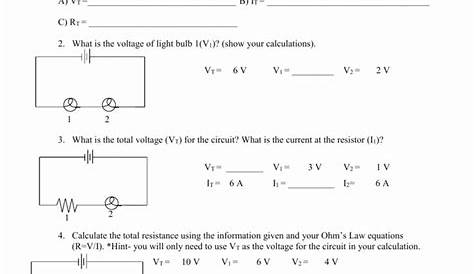 Series and Parallel Circuits Worksheet New solving Series and Parallel