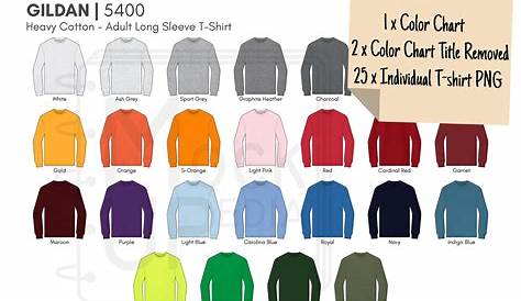 gildan t-shirt color chart