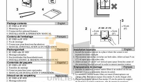 PDF manual for Aiphone Telephone GF-1MD