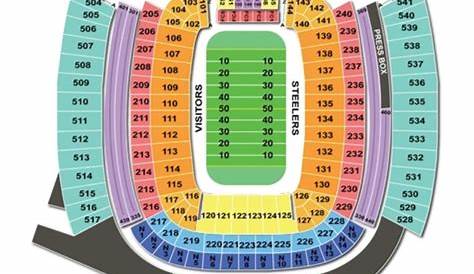 heinz field stadium seating chart