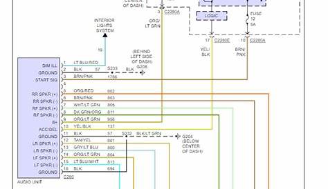ford wiring diagram radio and cd player