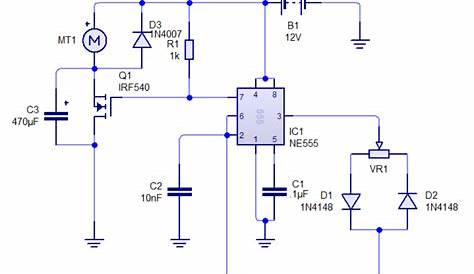 pwm dc motor control circuit diagram