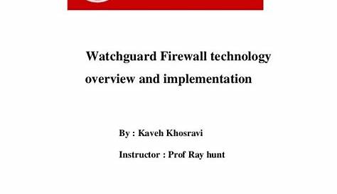 watchguard firewall configuration guide pdf