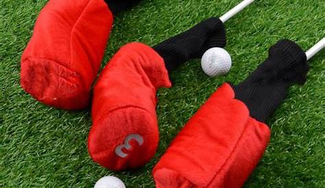 3pcs Waterproof Durable Lightweight Head Golf Cover Headcover with Big