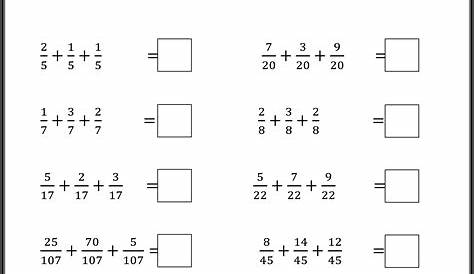 Adding Multiple Fractions Practice | MySchoolsMath.com