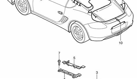 Porsche Cayman Cable LOOM Module. ParkAssist - 98761296200 | Porsche