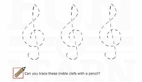 Treble Clef - SproutBeat | Music theory worksheets, Music lessons for