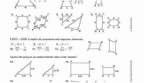 similar figures practice worksheets answers