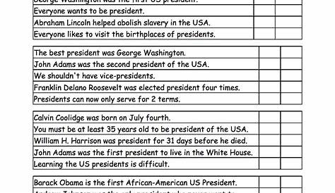 Activities, Worksheets and Crafts for Presidents Day - Enchanted