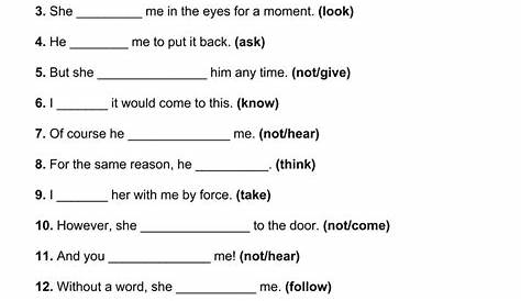 101 Printable Past Simple PDF Worksheets with Answers - Grammarism