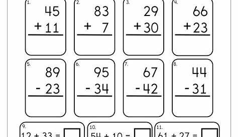 adding and subtracting 10 and 100 worksheets