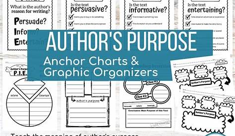 author's purpose pie anchor chart