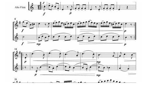 Mozart 12 Duets K 487 For Flute Alto Flute Sheet Music PDF Download