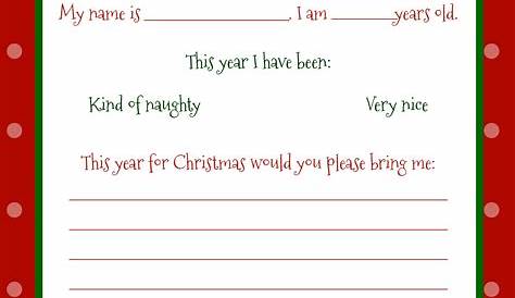 template letter to santa printable