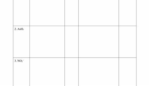 molecular shapes worksheet