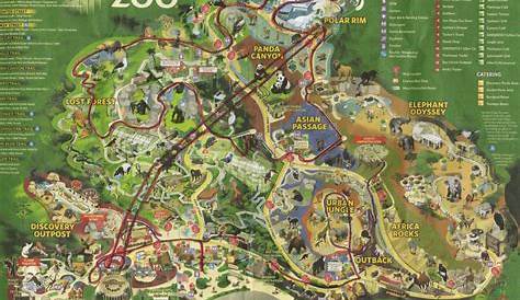 san diego zoo detailed map