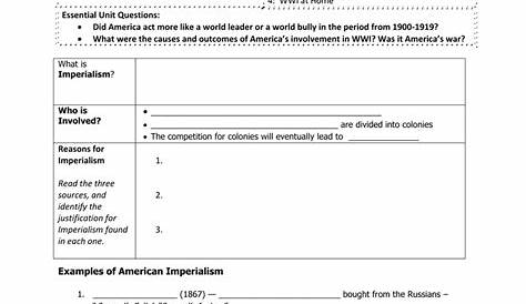 American Imperialism Worksheet Answers — db-excel.com