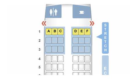 frontier airlines plane seat map