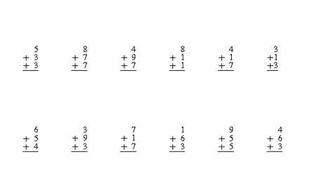 single digit addition and subtraction worksheets