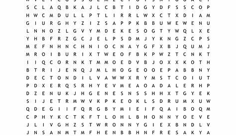 Chromosomes, Genes and DNA Word Search - WordMint