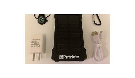 Original Patriot Power Cell USB Solar Charger 4Patriots Brand 2019 NEW
