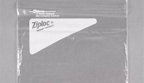 ziploc bag sizes chart