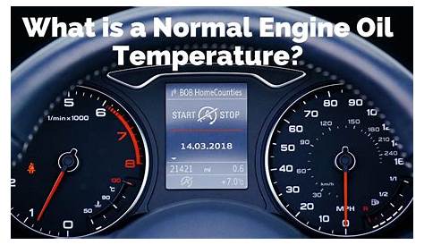 What is a Normal Engine Oil Temperature? - Synthetic Oil. Me