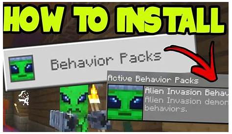 what is a behavior pack in minecraft