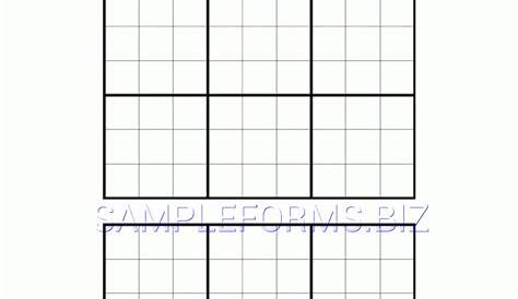 Printable Blank Sudoku Template | Printable Sudoku Free