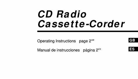 SONY CFD-E95L OPERATING INSTRUCTIONS MANUAL Pdf Download | ManualsLib