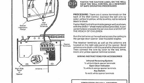 sears craftsman garage door opener manual