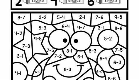 fall worksheets addition subtraction coloring packet 1st 2nd grade fast