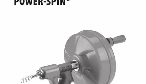 ridgid power spin manual