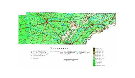 Printable Tennessee Tennessee County Map With Cities - Tennessee