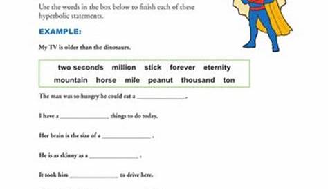 Examples of Hyperbole | Articles and Worksheets