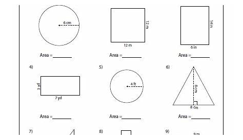 surface area worksheet with answers pdf