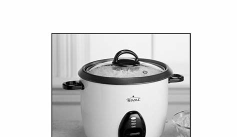 Rival Rival Rice Cooker RC101 User's Manual - Free PDF Download (32 Pages)