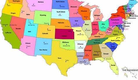 map usa states and capitals