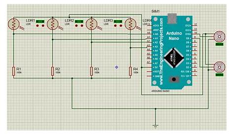 automatic solar tracker project circuit diagram