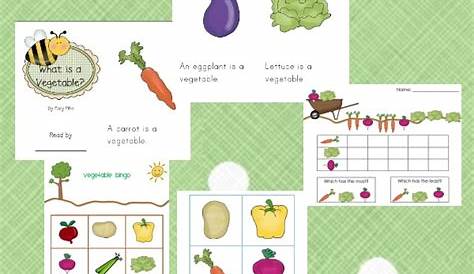 vegetable chart for preschool