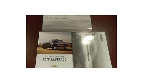 2018 chevrolet silverado owners manual